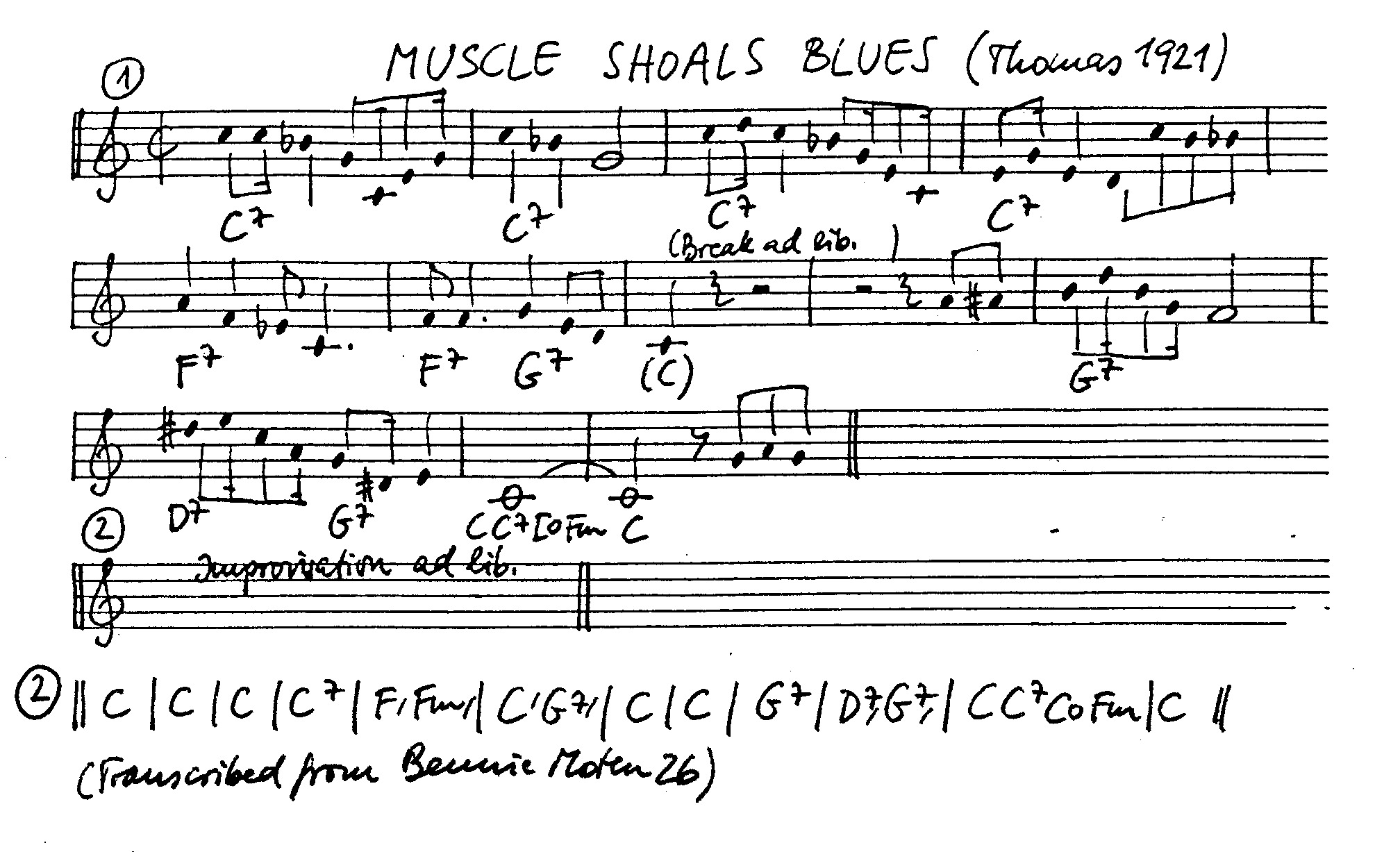 muscle shoals blues leadsheet – book us for your next 20s or gatsby event